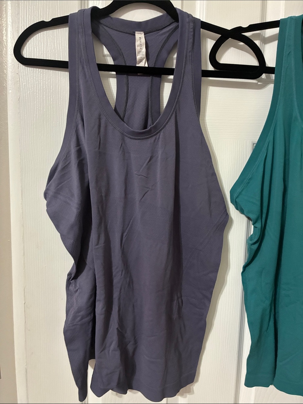 Athleta Momentum Tank Tops, Purple Sage Teal Racer Back Women's 1X Bundle of 3 - Picture 8 of 16
